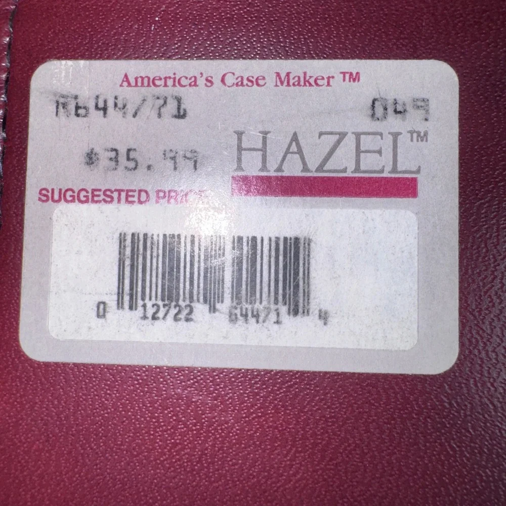 Hazel America's Case Maker Burgundy Vintage Portfolio Folder Latch Closure USA